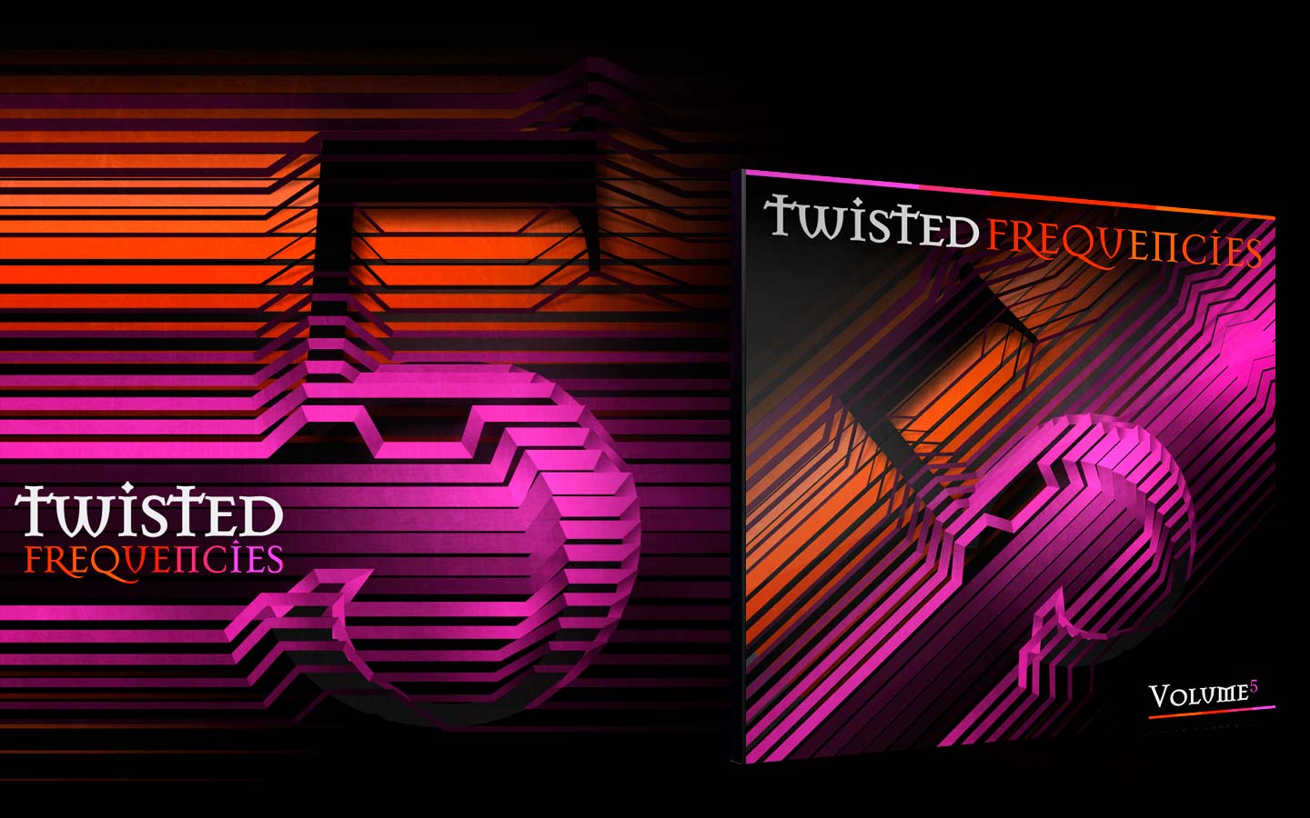 Twisted Frequencies Vol.5 CD Cover - Laurent Lemoigne - Donanubis - Don Anubis - Graphic Design - Twisted Frequency - Record Label - Techno - Minimal - House - UK
